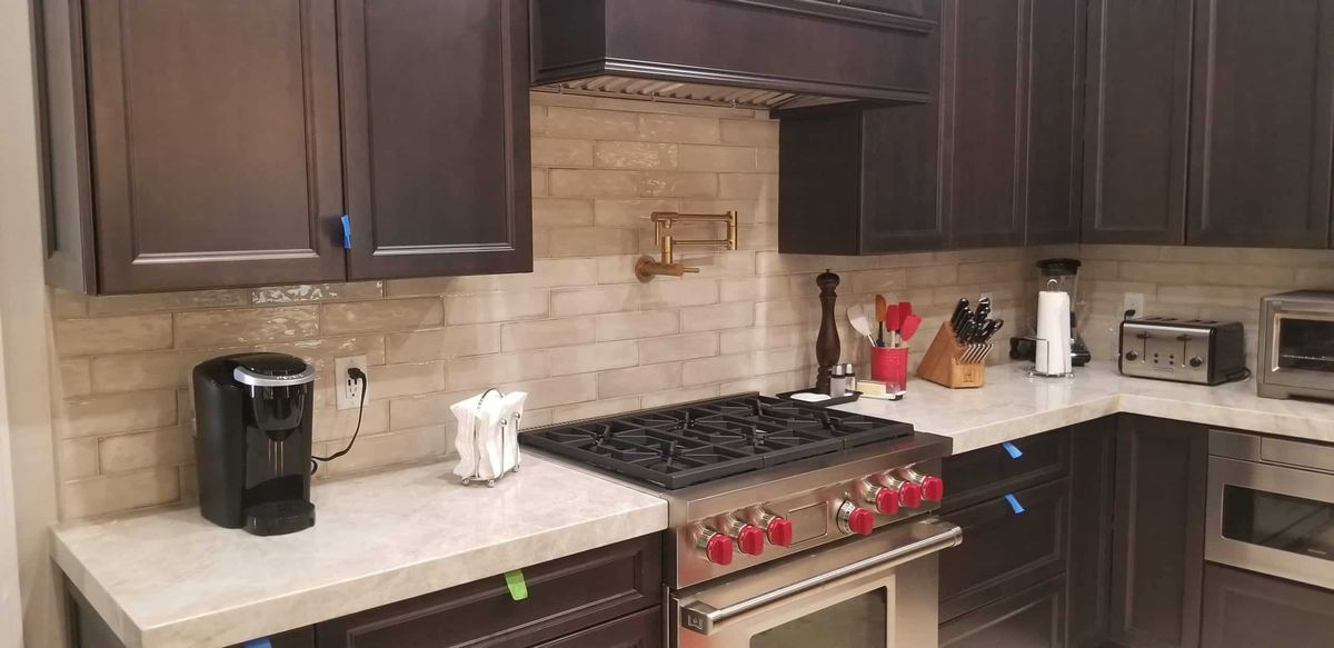 Tile project by PhD Home Solutions — kitchen backsplash