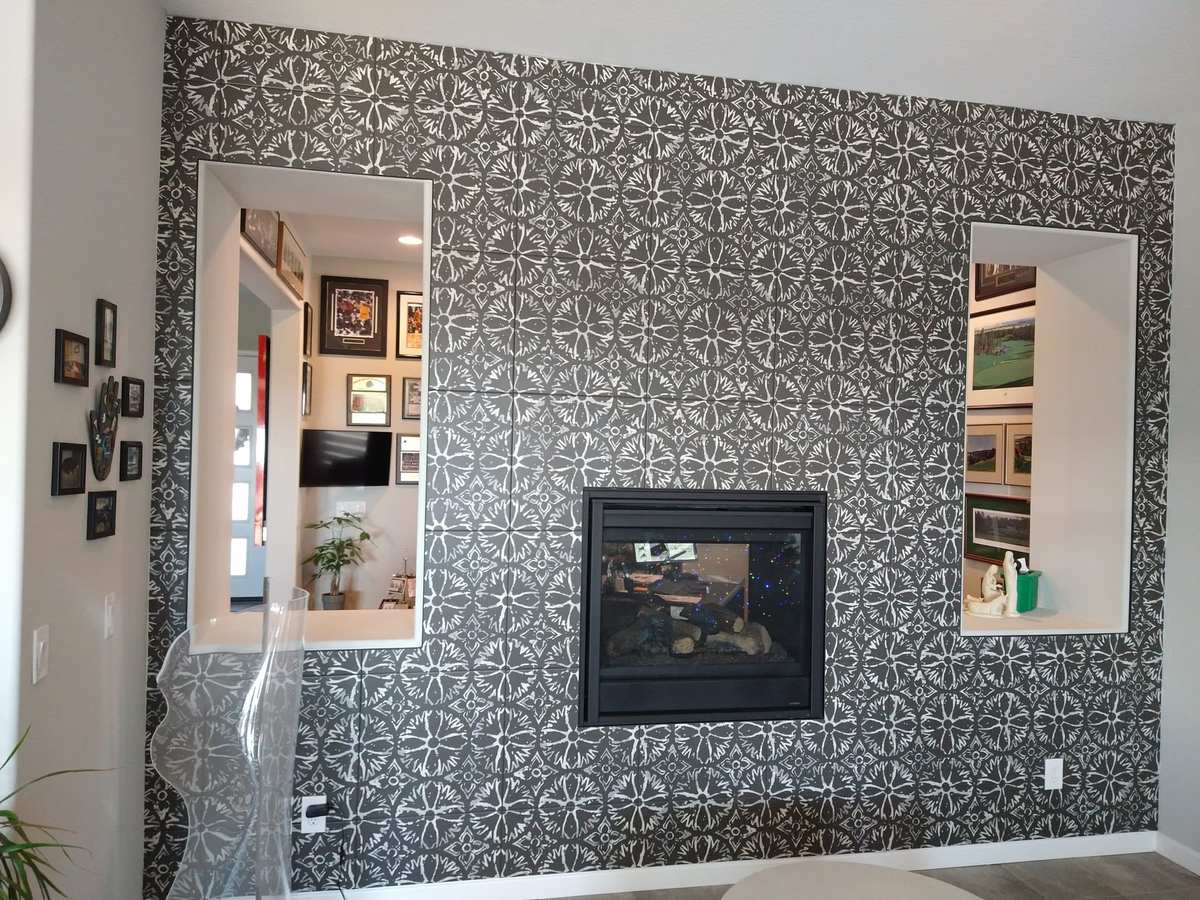 Tile project by PhD Home Solutions — fireplace tile
