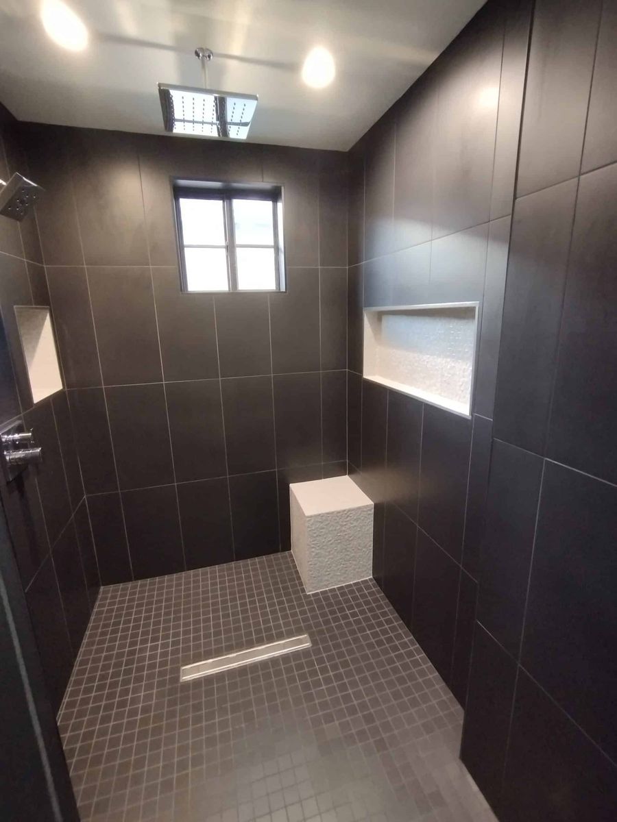 Custom tile shower by PhD Home Solutions